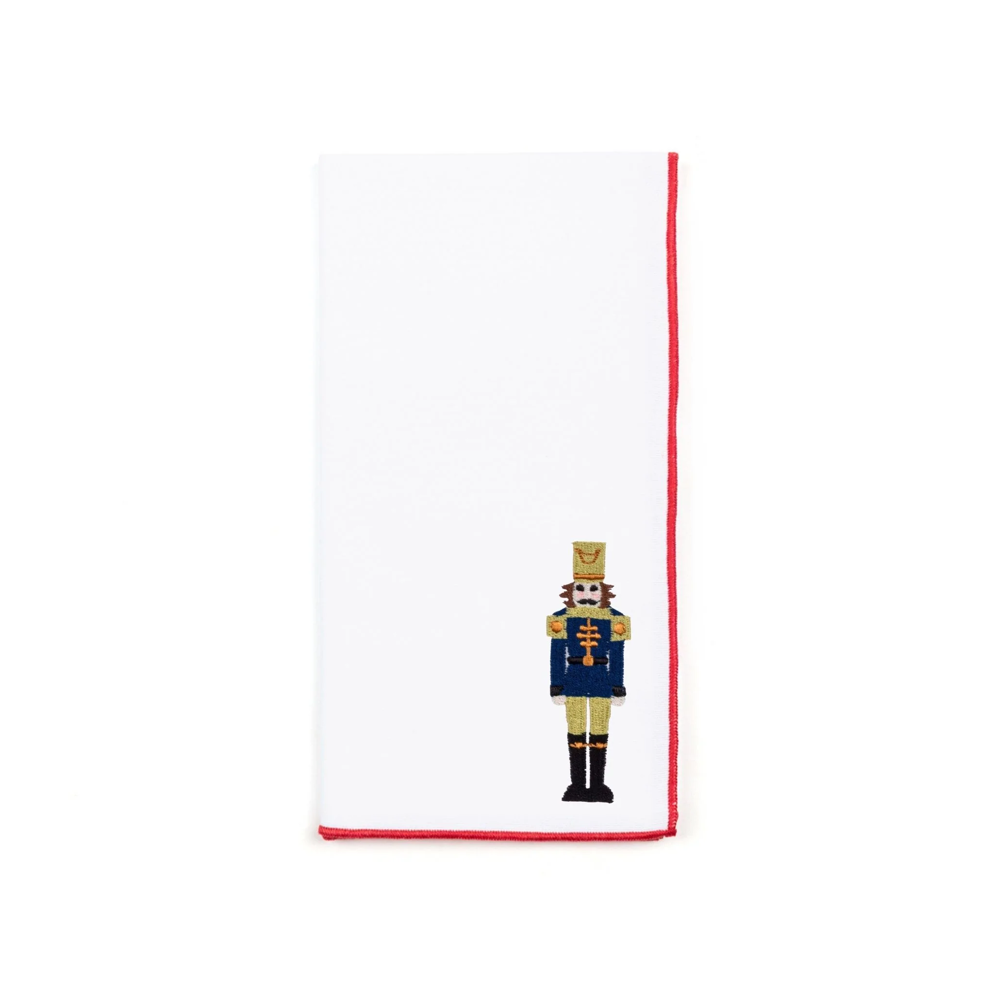 Roupa de mesa Nazaré branca, em algodão, com soldados bordados - Image 23