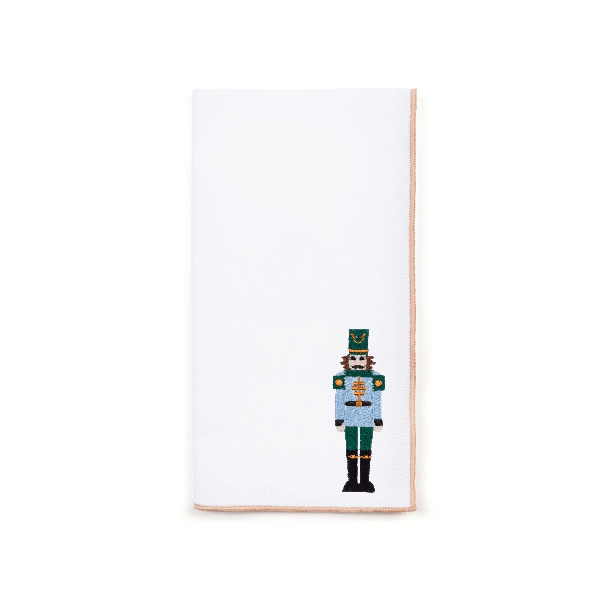 Roupa de mesa Nazaré branca, em algodão, com soldados bordados - Image 4