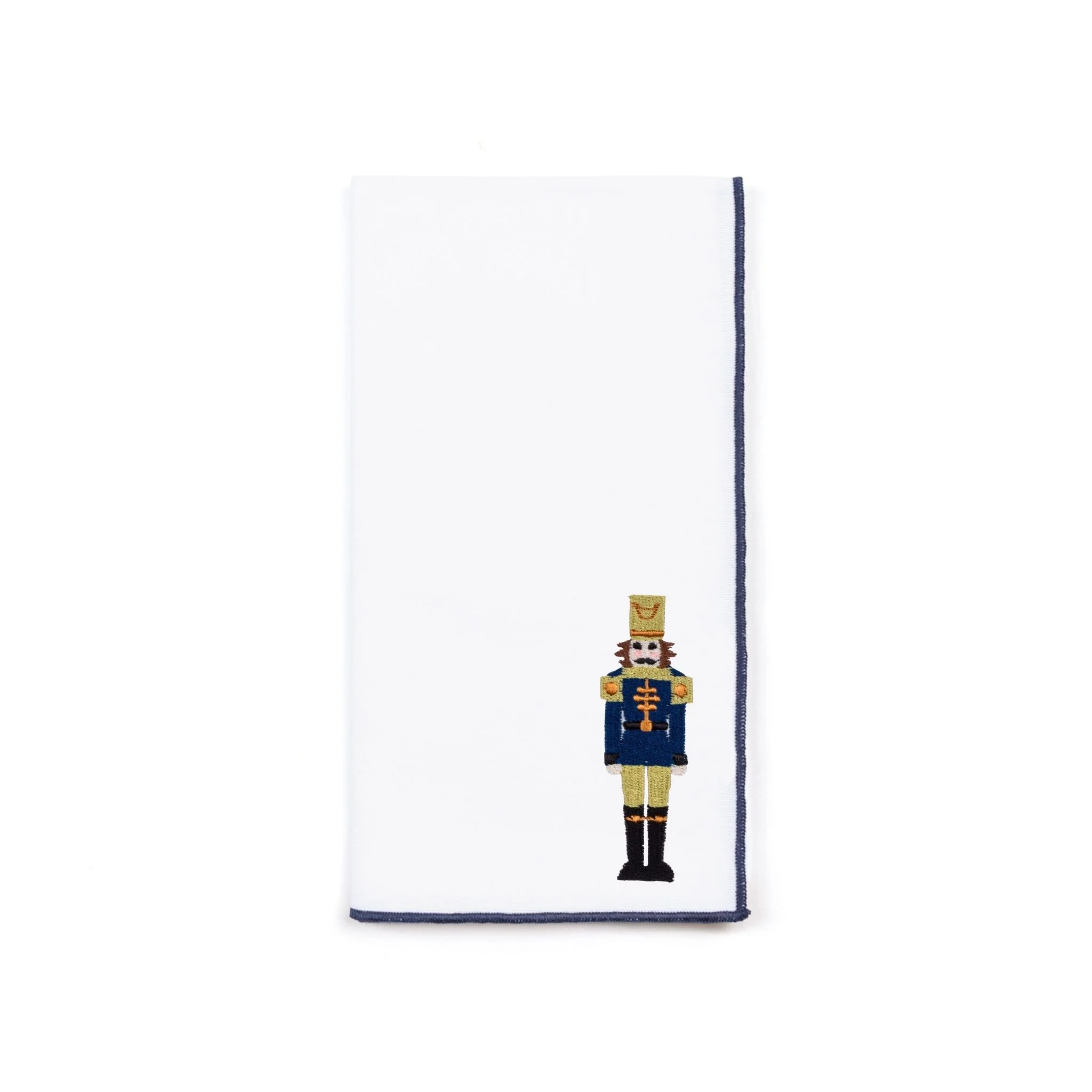 Roupa de mesa Nazaré branca, em algodão, com soldados bordados - Image 6