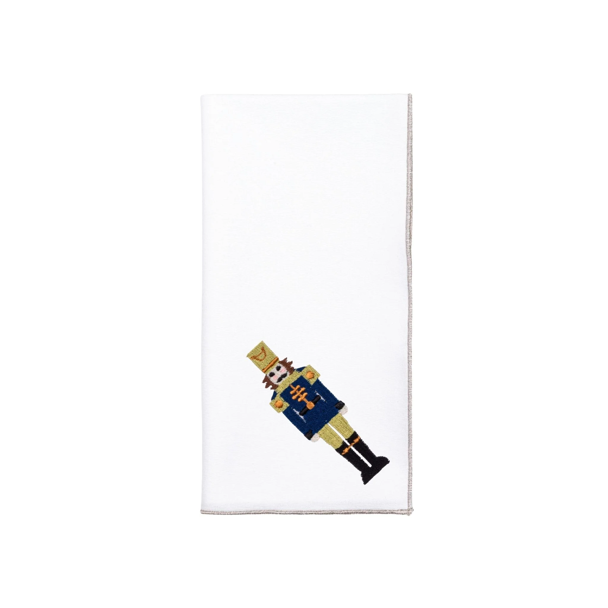 Roupa de mesa Nazaré branca, em algodão, com soldados bordados - Image 70
