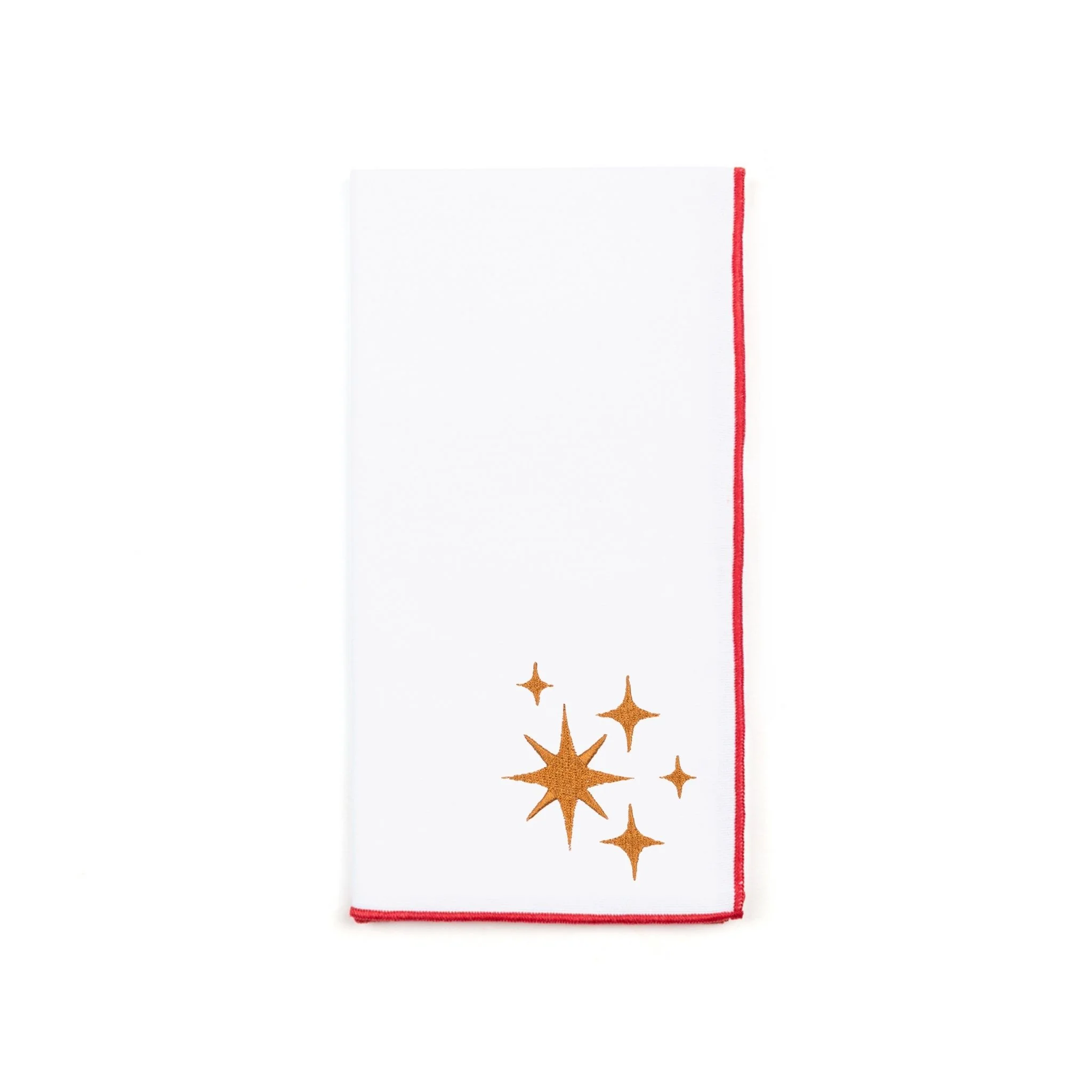Roupa de mesa Nazaré branca, em algodão, com estrelas bordadas - Image 16