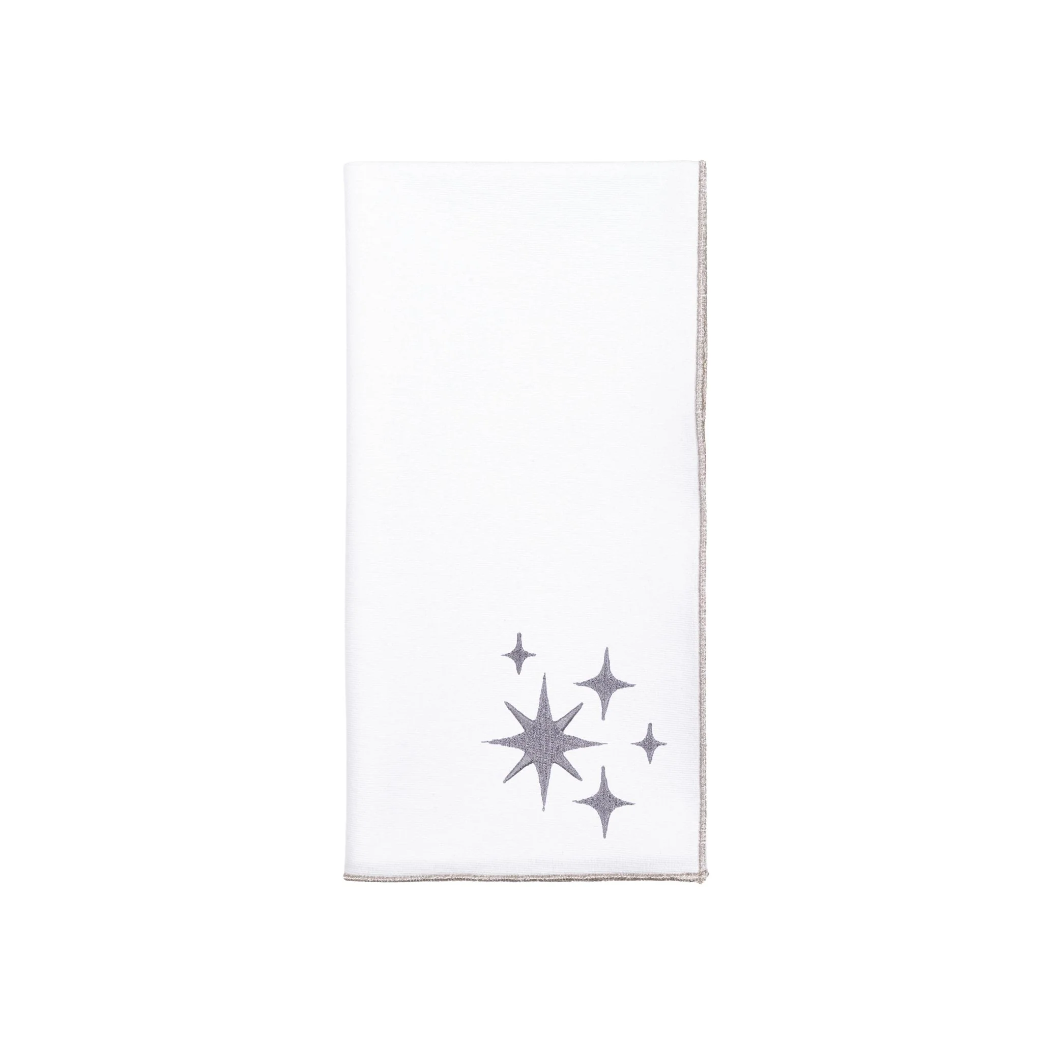 Roupa de mesa Nazaré branca, em algodão, com estrelas bordadas - Image 25