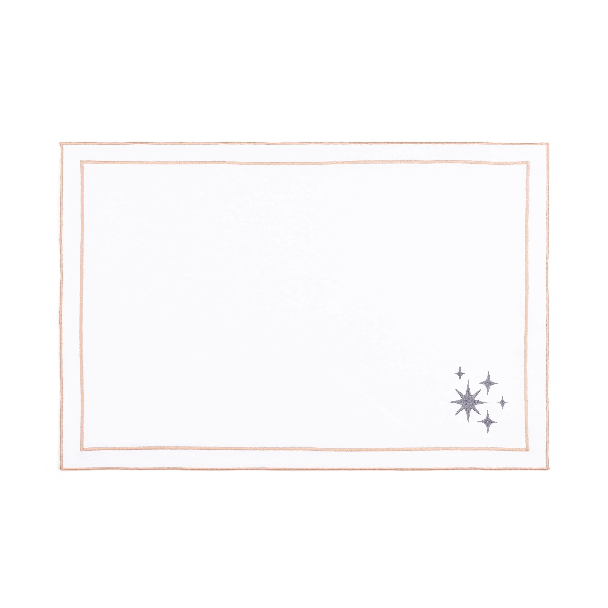 Roupa de mesa Nazaré branca, em algodão, com estrelas bordadas - Image 35