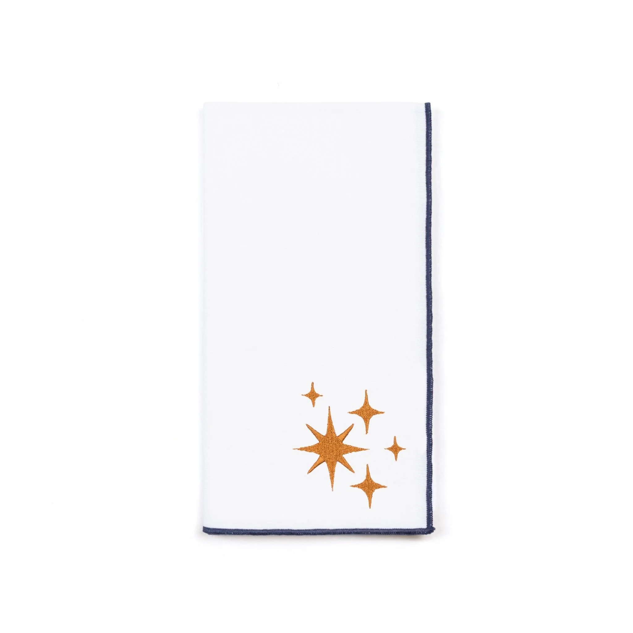 Roupa de mesa Nazaré branca, em algodão, com estrelas bordadas - Image 4