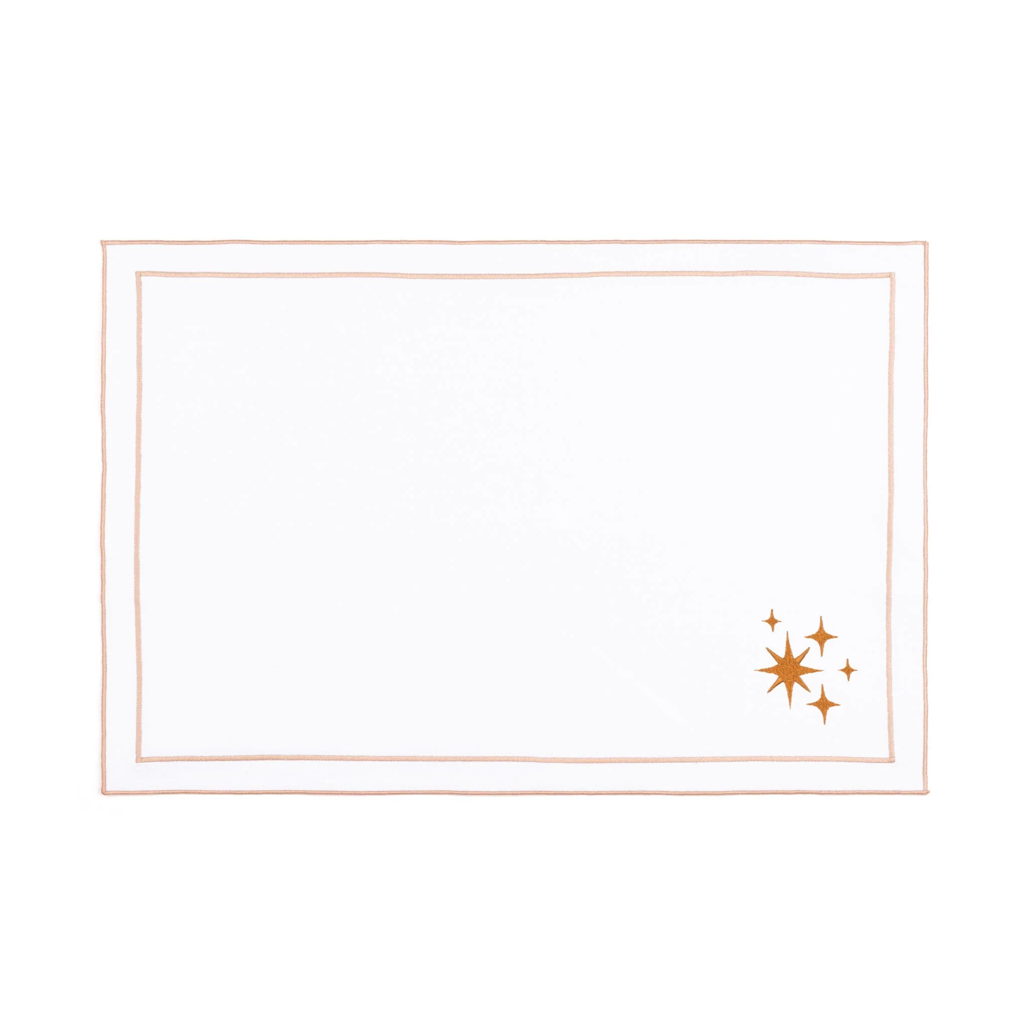 Roupa de mesa Nazaré branca, em algodão, com estrelas bordadas - Image 45