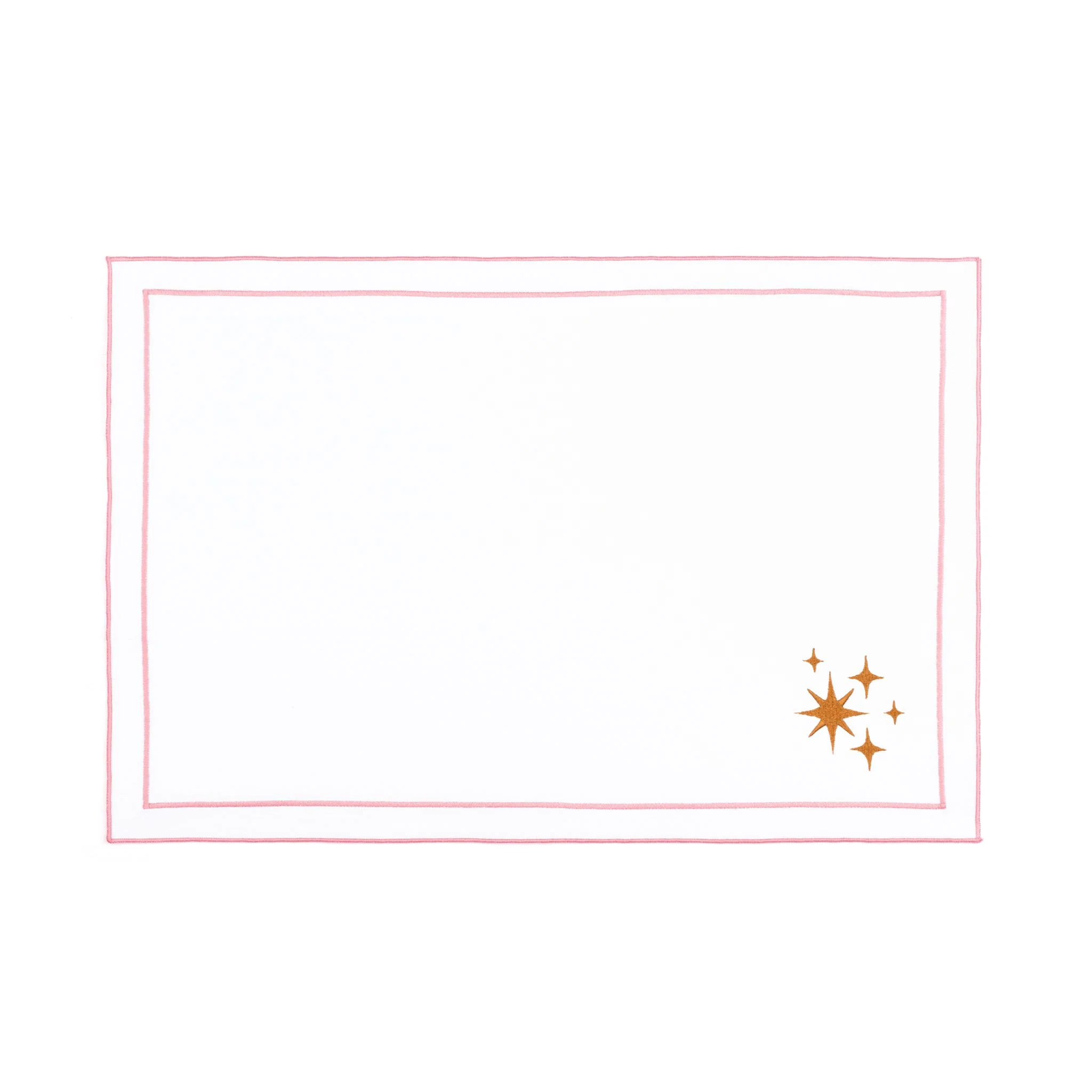 Roupa de mesa Nazaré branca, em algodão, com estrelas bordadas - Image 46